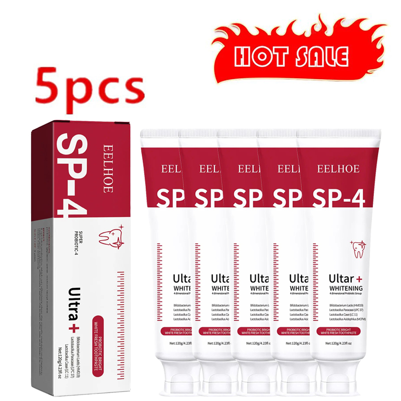 Teeth Whitening Enzymes - 5 adet Sp-4 120g probiyotik beyazlatma