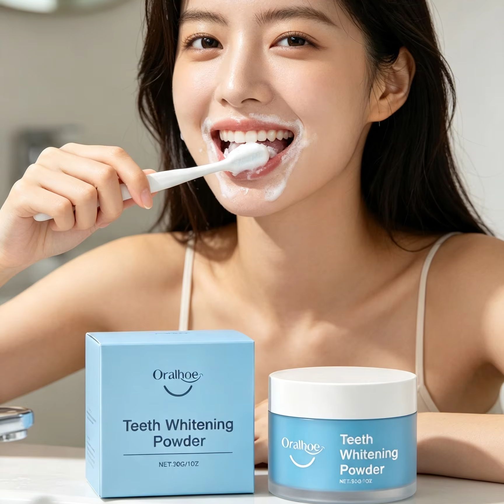 Teeth Whitening Near Me - Oralhoe Diş Tozu, Dişleri Fırçalamak İçin