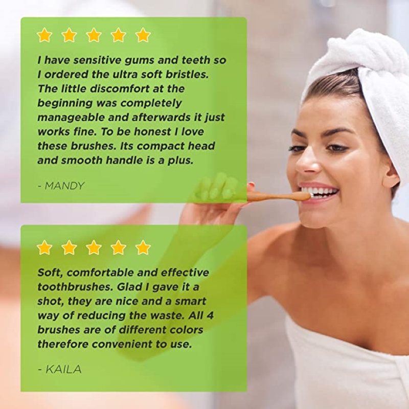 50/100 adet renkli doğal bambu - Teeth Whitening With Laser incelemesi ve fiyatı